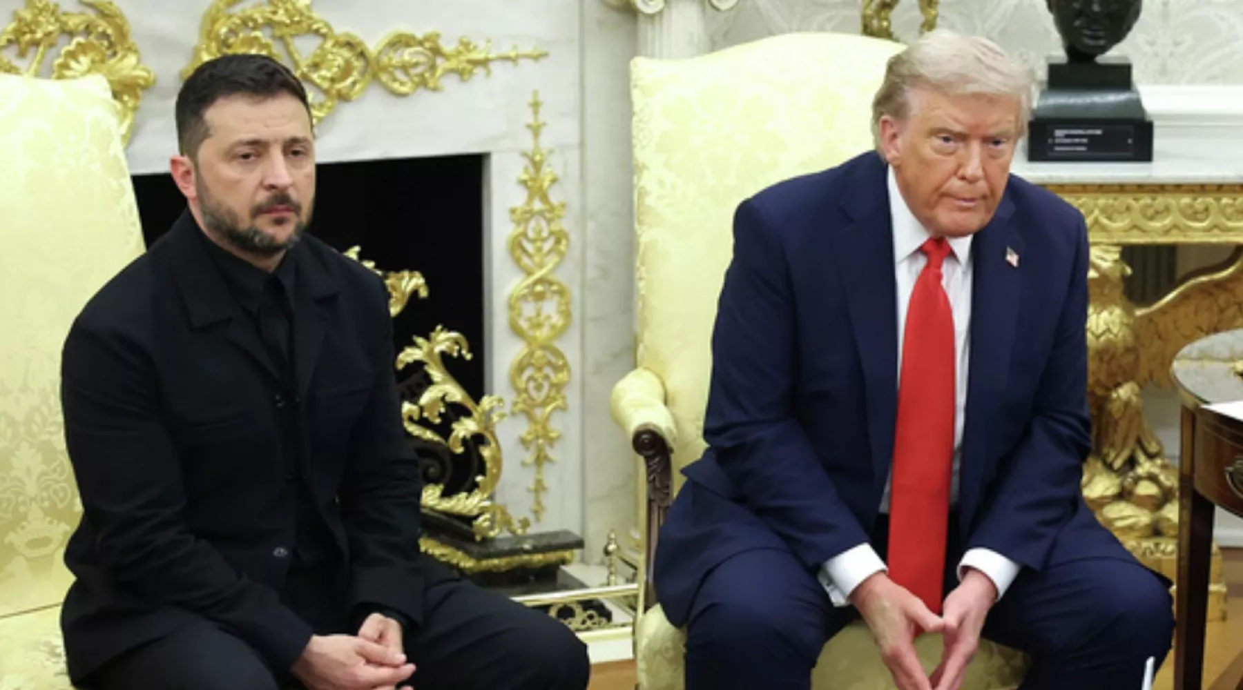 Владимир Зеленский и Дональд Трамп 18.08.25