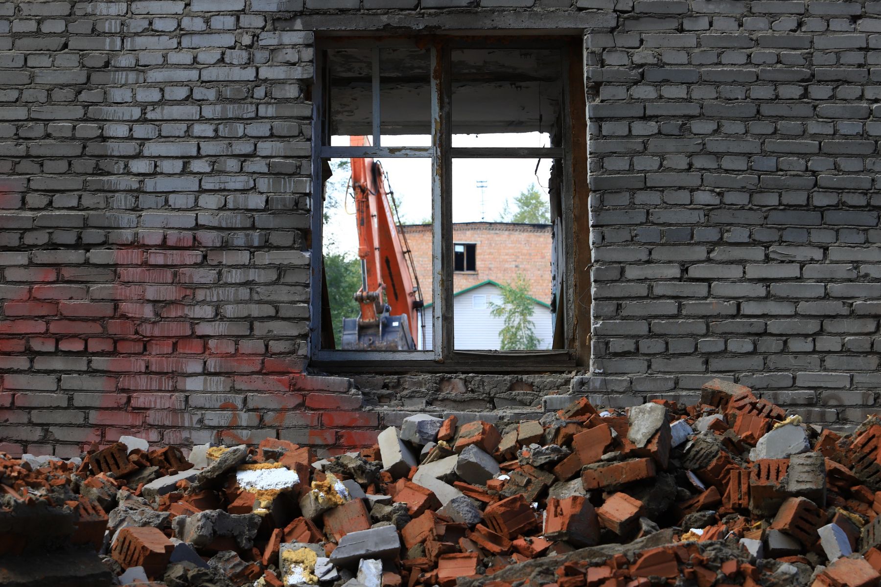 Снос домов на ул. Разина