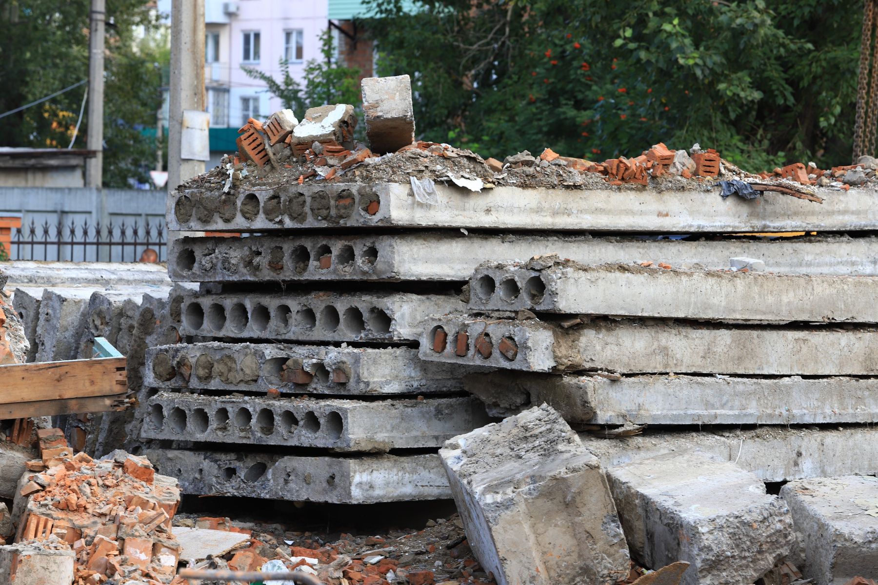 Снос домов на ул. Разина