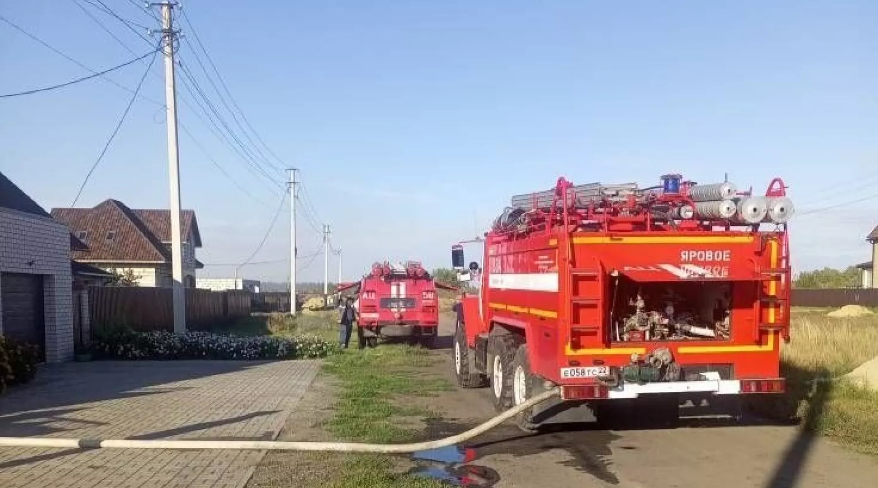 Женщина пострадала при пожаре в Алтайском крае