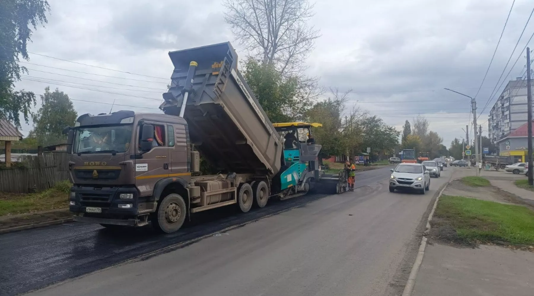 В заречной части Бийска завершают ремонт дорог