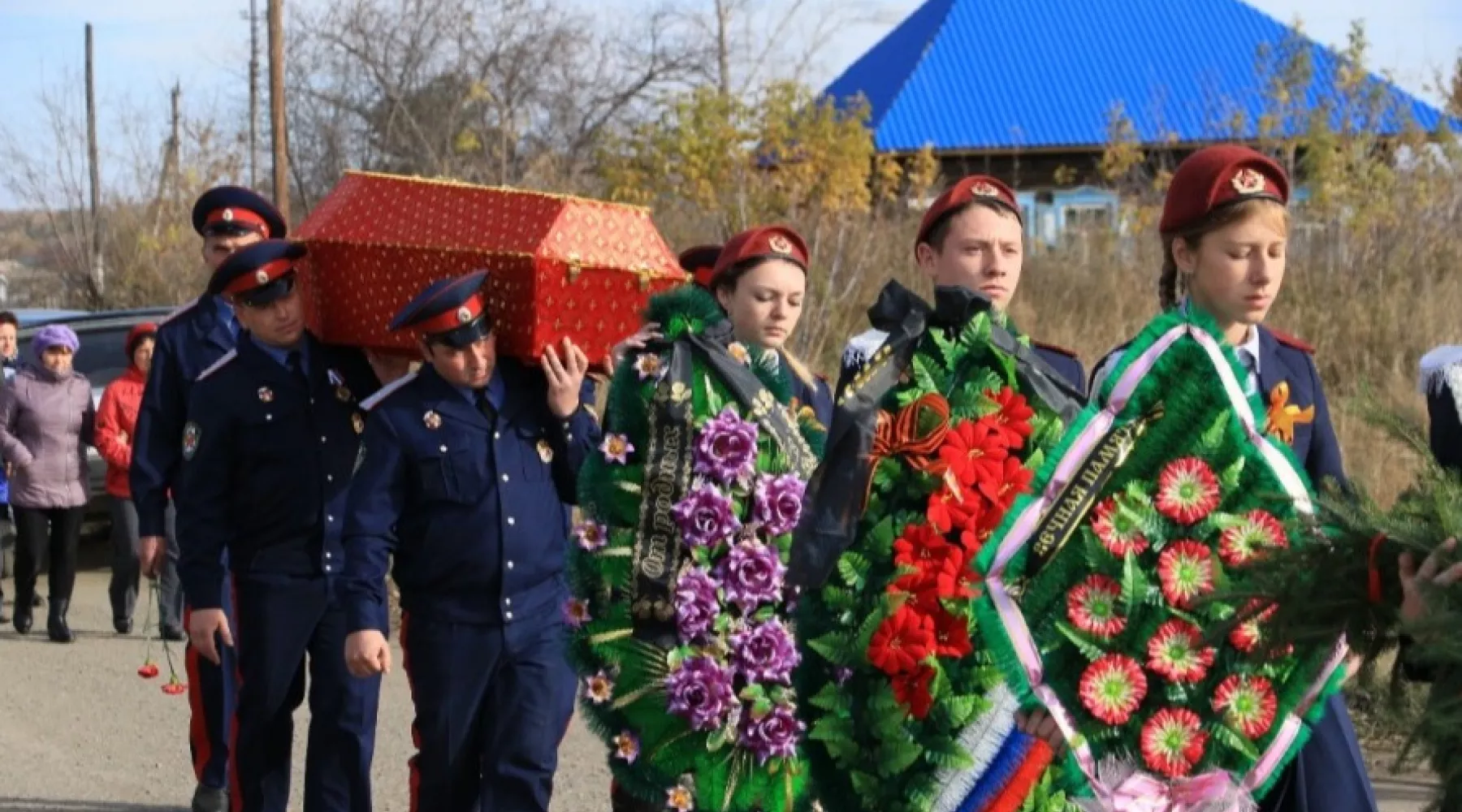 Возвращение домой: на Алтае захоронили солдата, погибшего на фронте в Карелии