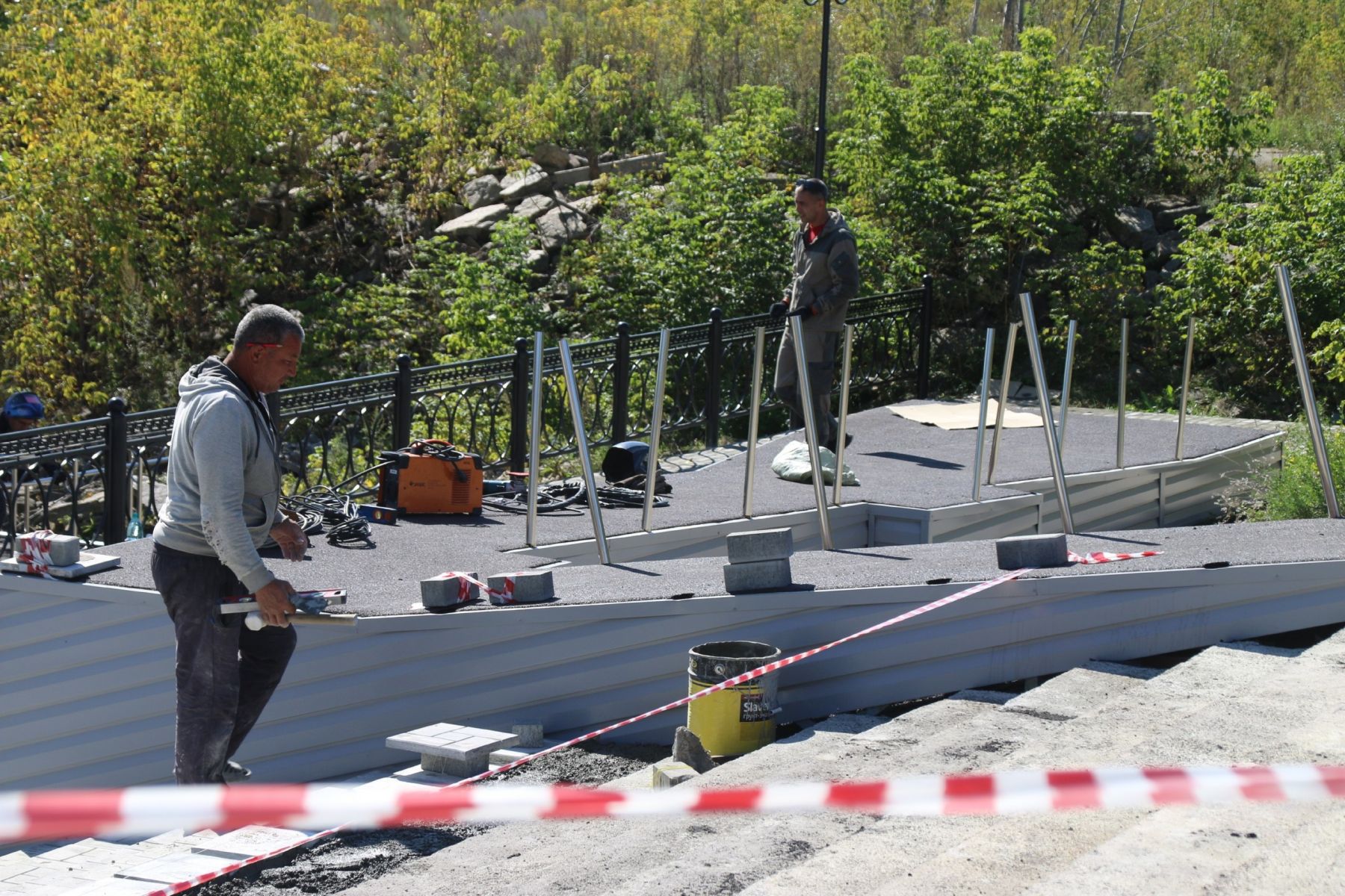 Ремонт парка Победы в Бийске