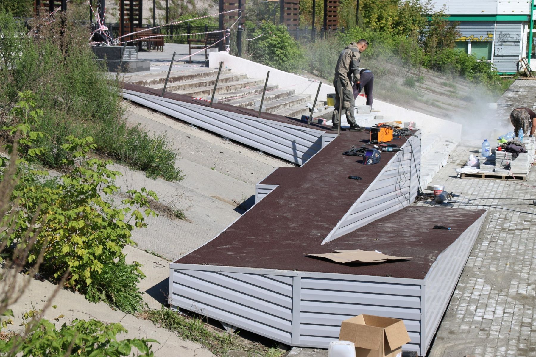 Ремонт парка Победы в Бийске