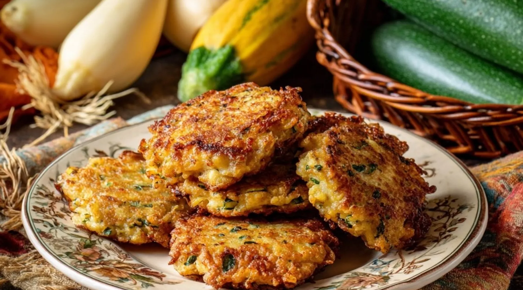 Кабачковые оладьи.