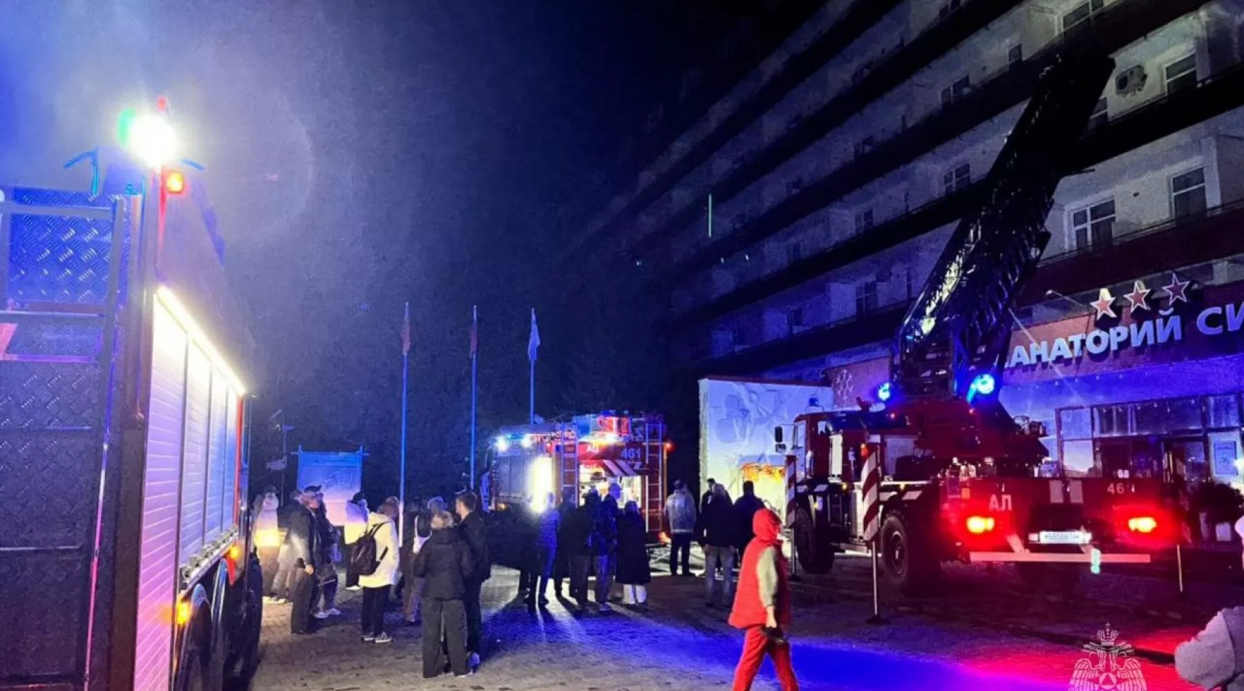 Пожар в одном из санаториев Белокурихи 