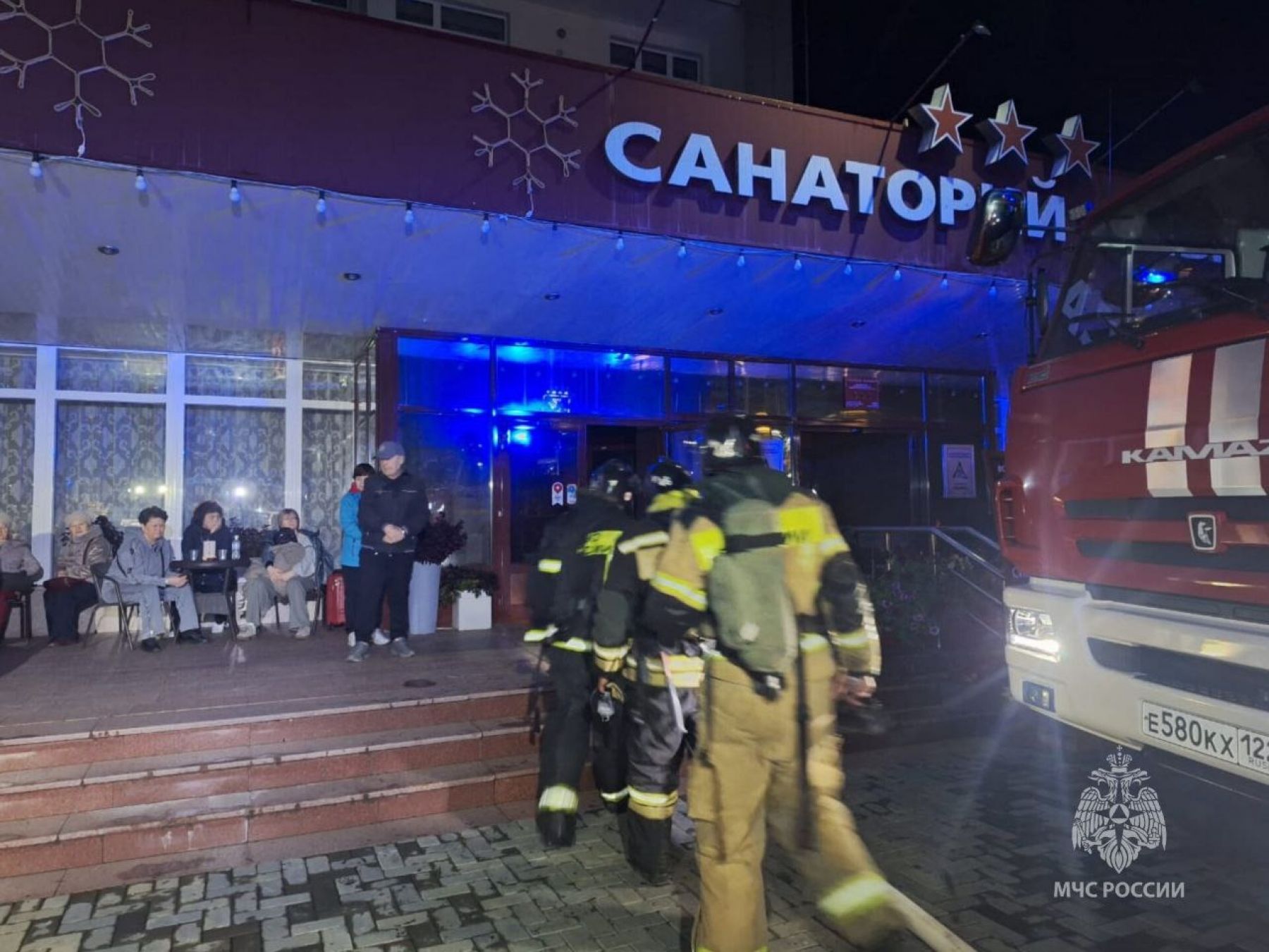 Пожар в одном из санаториев Белокурихи 