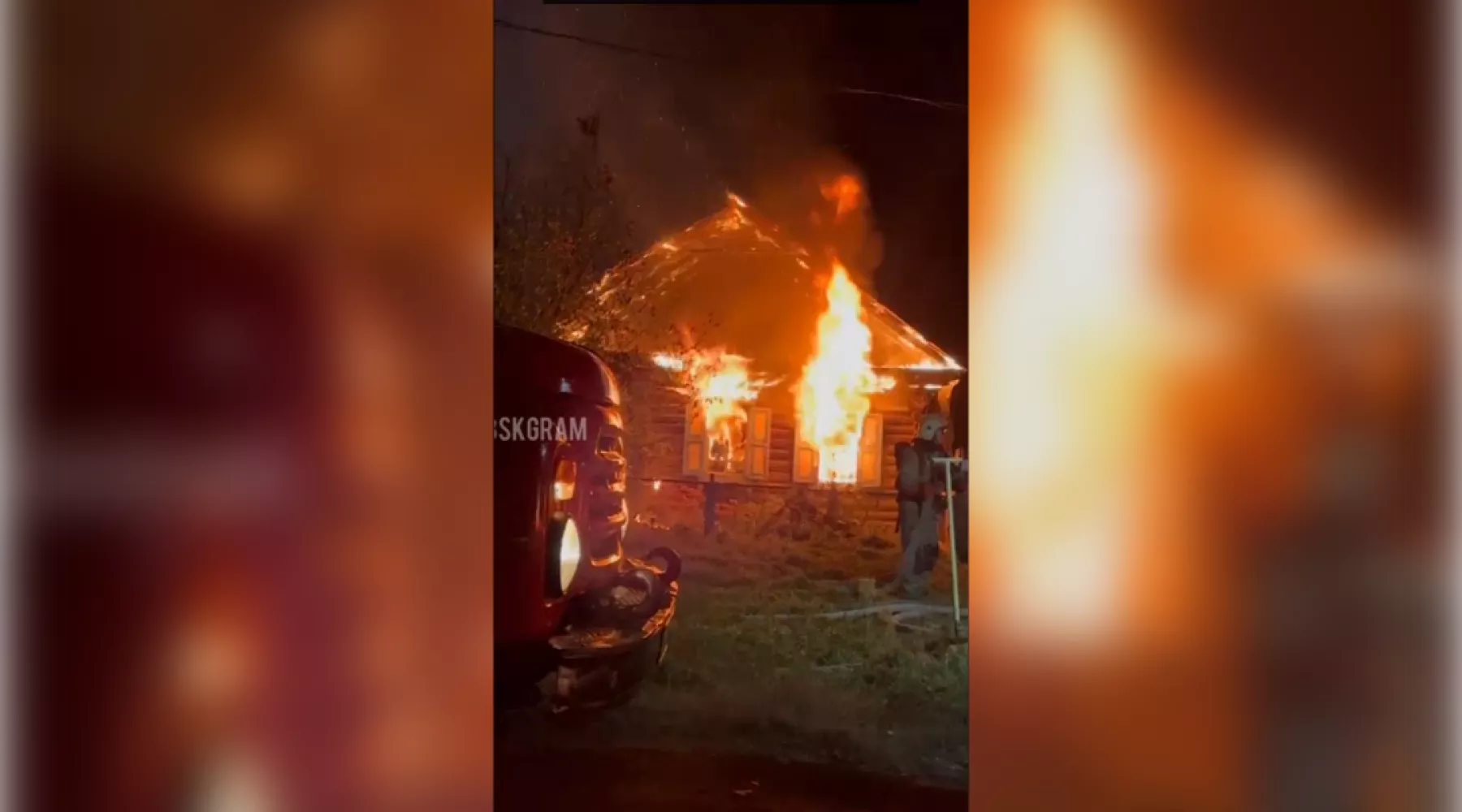 В Бийске произошел пожар в районе Заречья