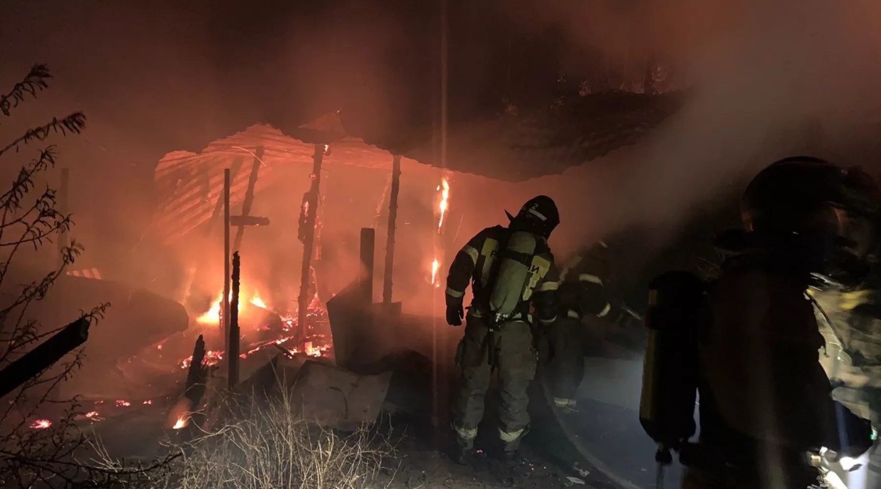 Пожар на ул. Верхне-Цесовской
