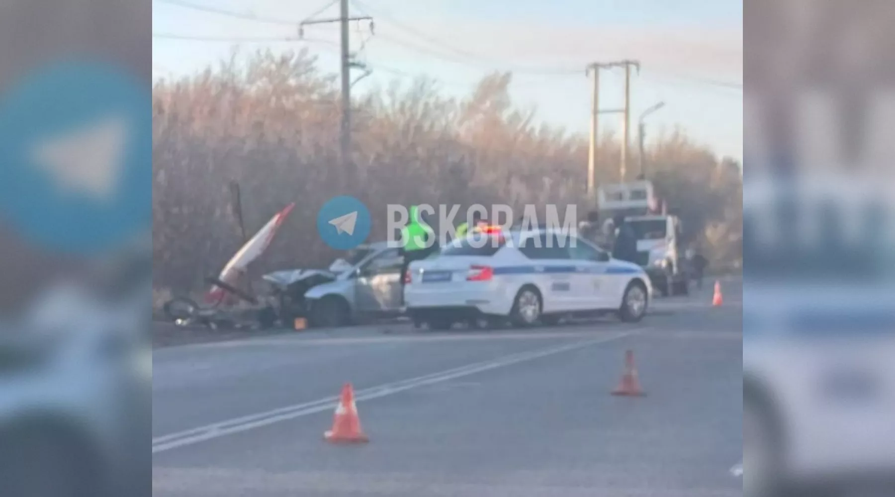 В Бийске произошло жесткое ДТП на ул. Яминская