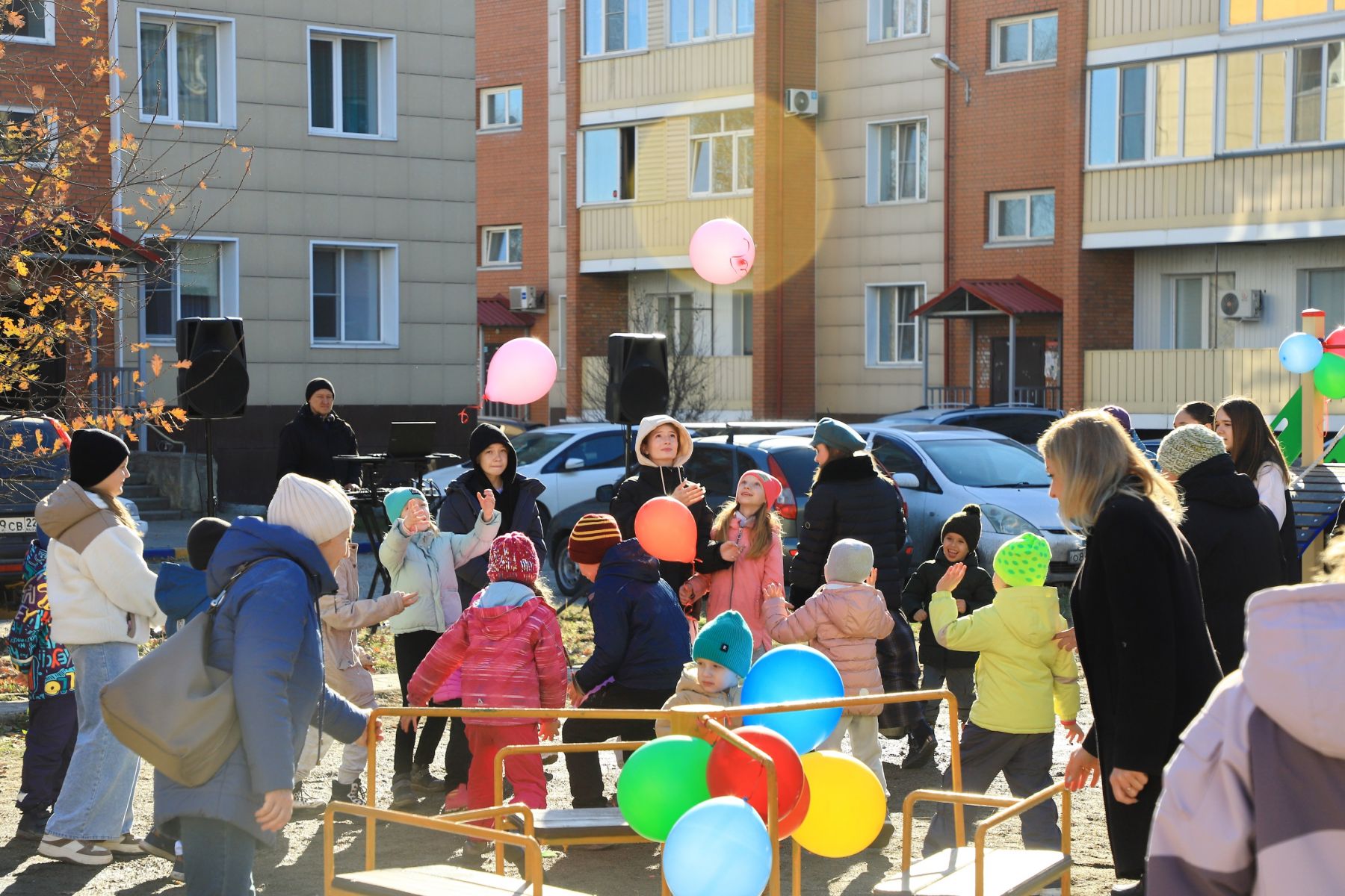 Открытие детской площадки.