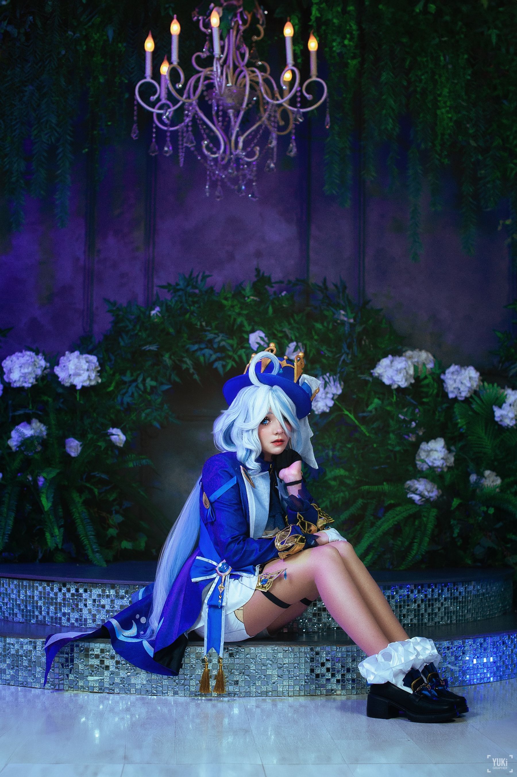 Косплей на персонажа Фурина из видео-игры Genshin Impact