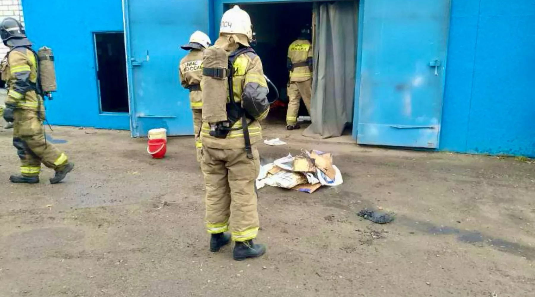 В Алтайском крае пожилой мужчина получил ожоги в результате пожара в гараже