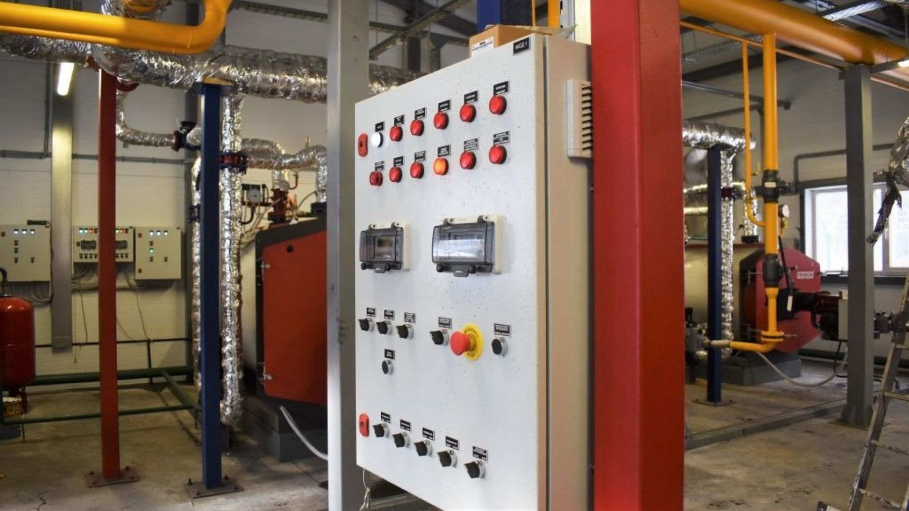 Щит управления новой газовой БМК.