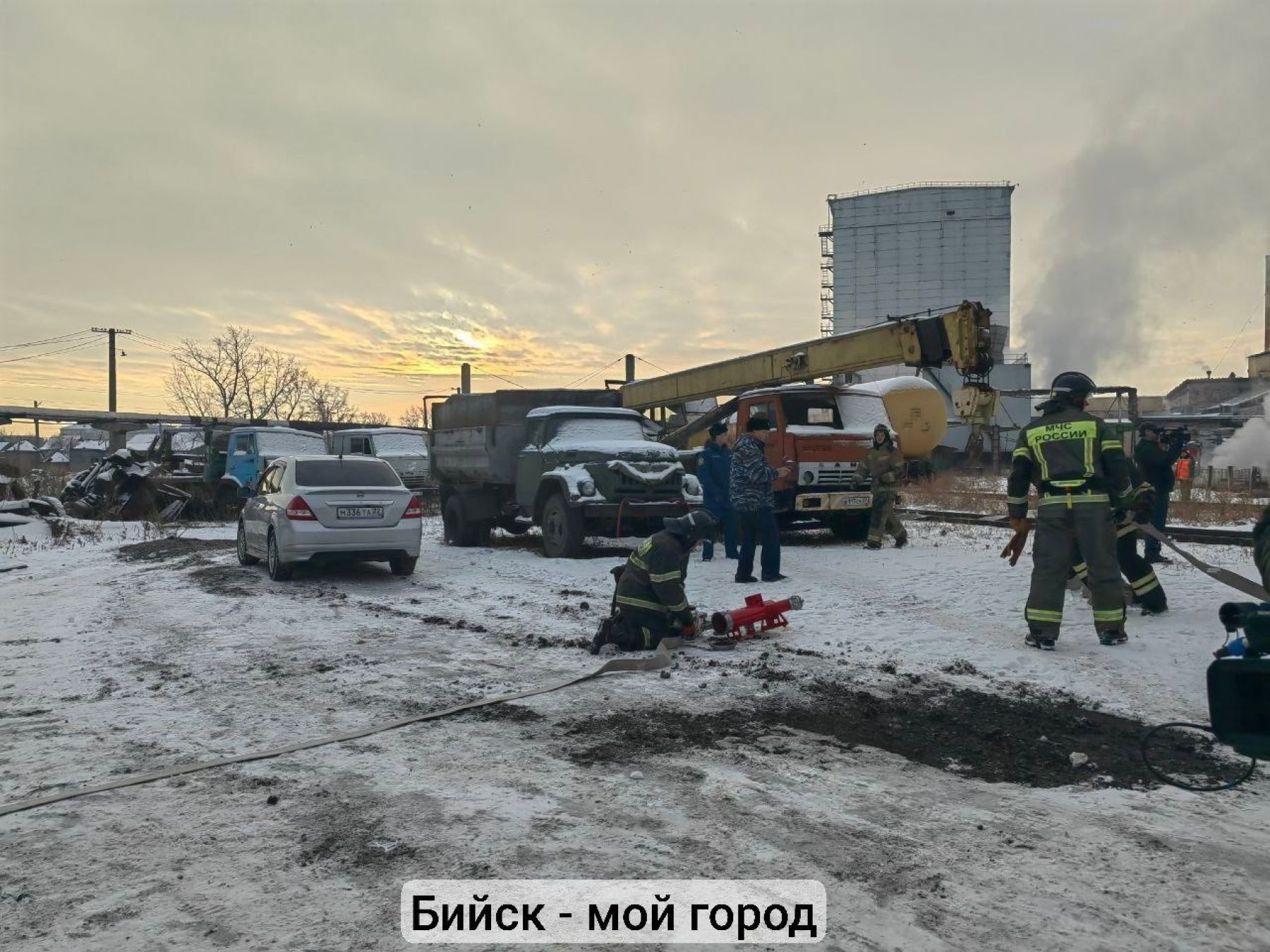 В Бийске в рамках учений отработали атаку дронов на маслоэкстракционный завод