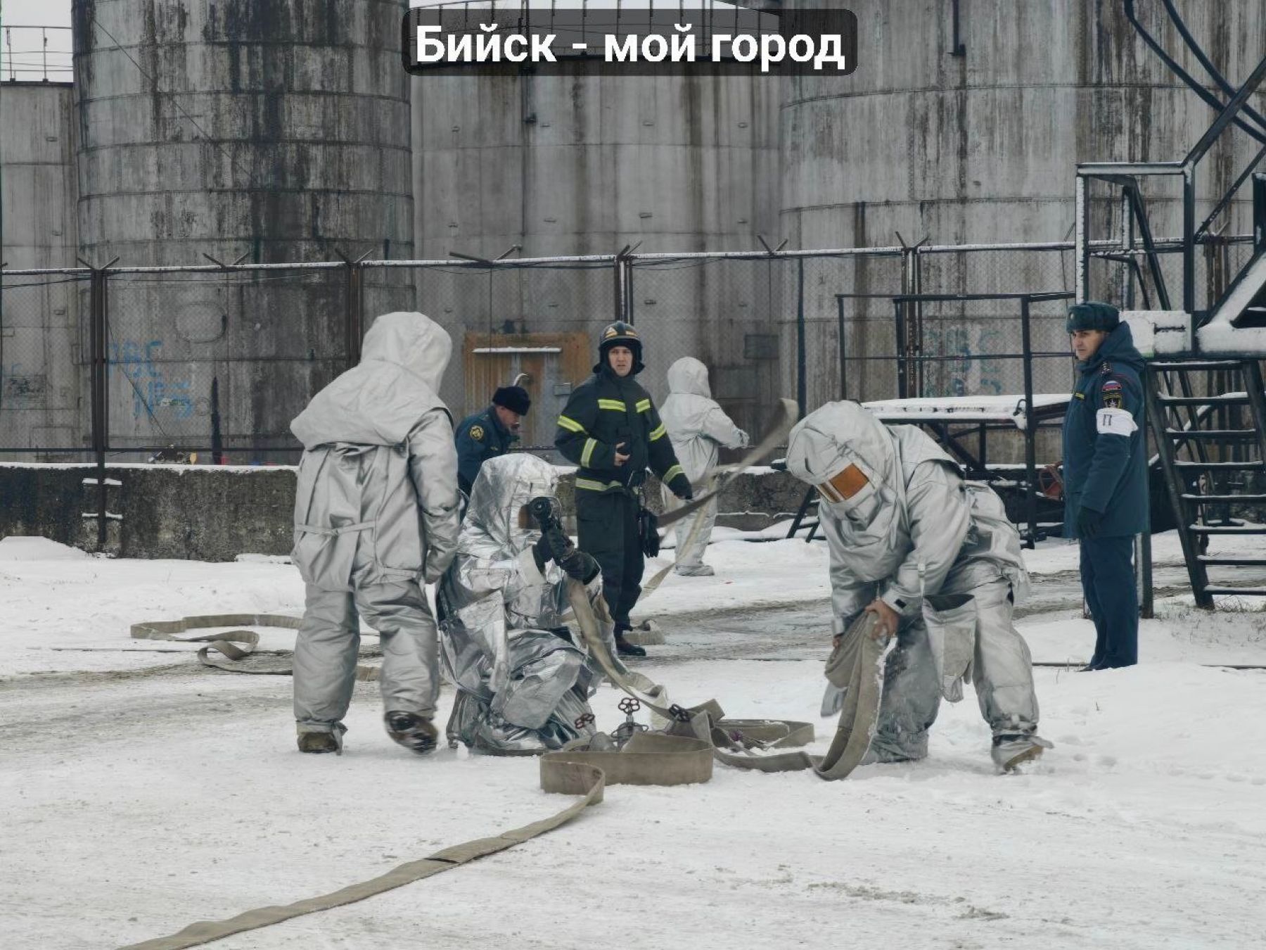 В Бийске в рамках учений отработали атаку дронов на маслоэкстракционный завод