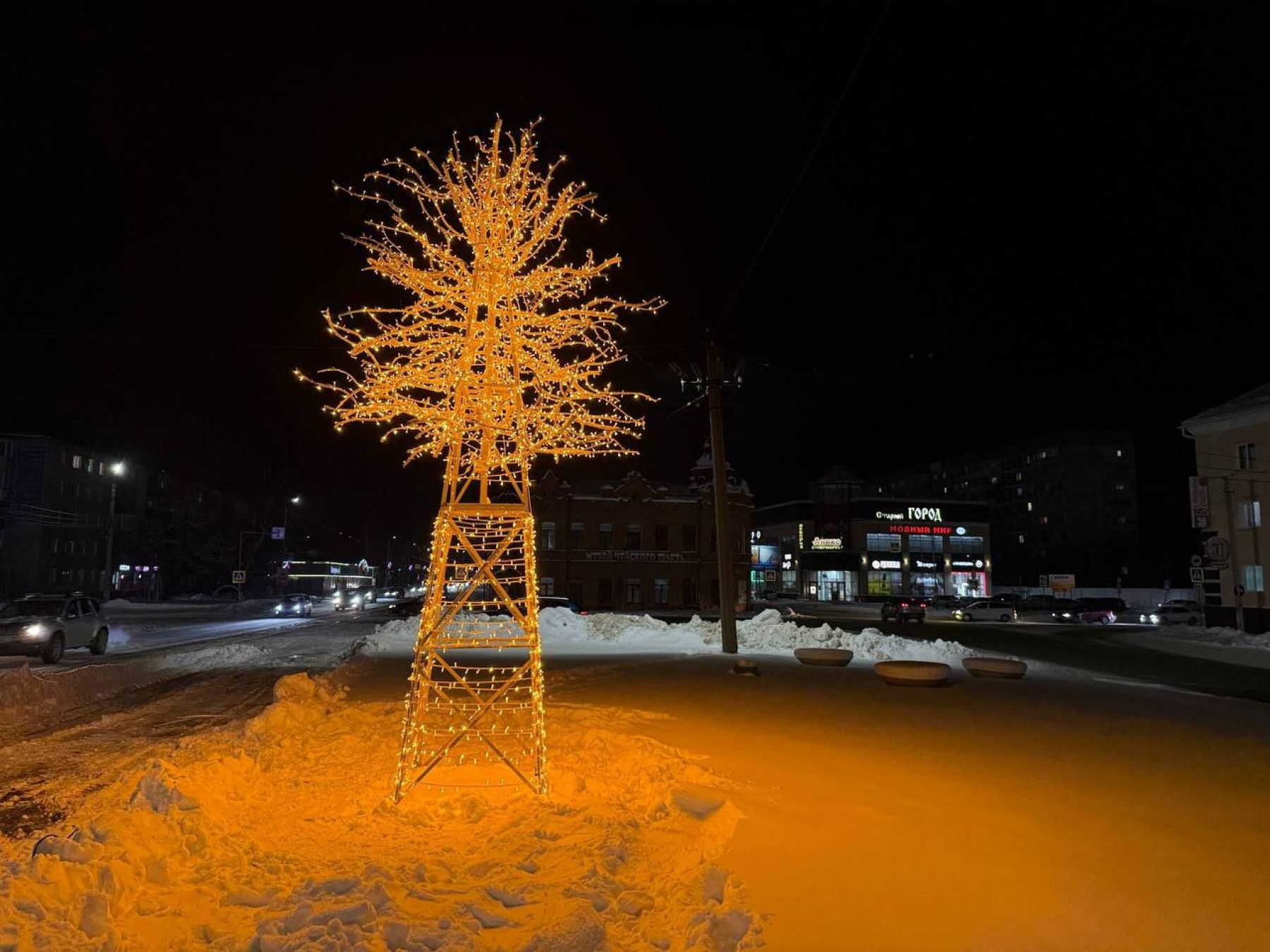 В Бийске установили новые световые арт-объекты
