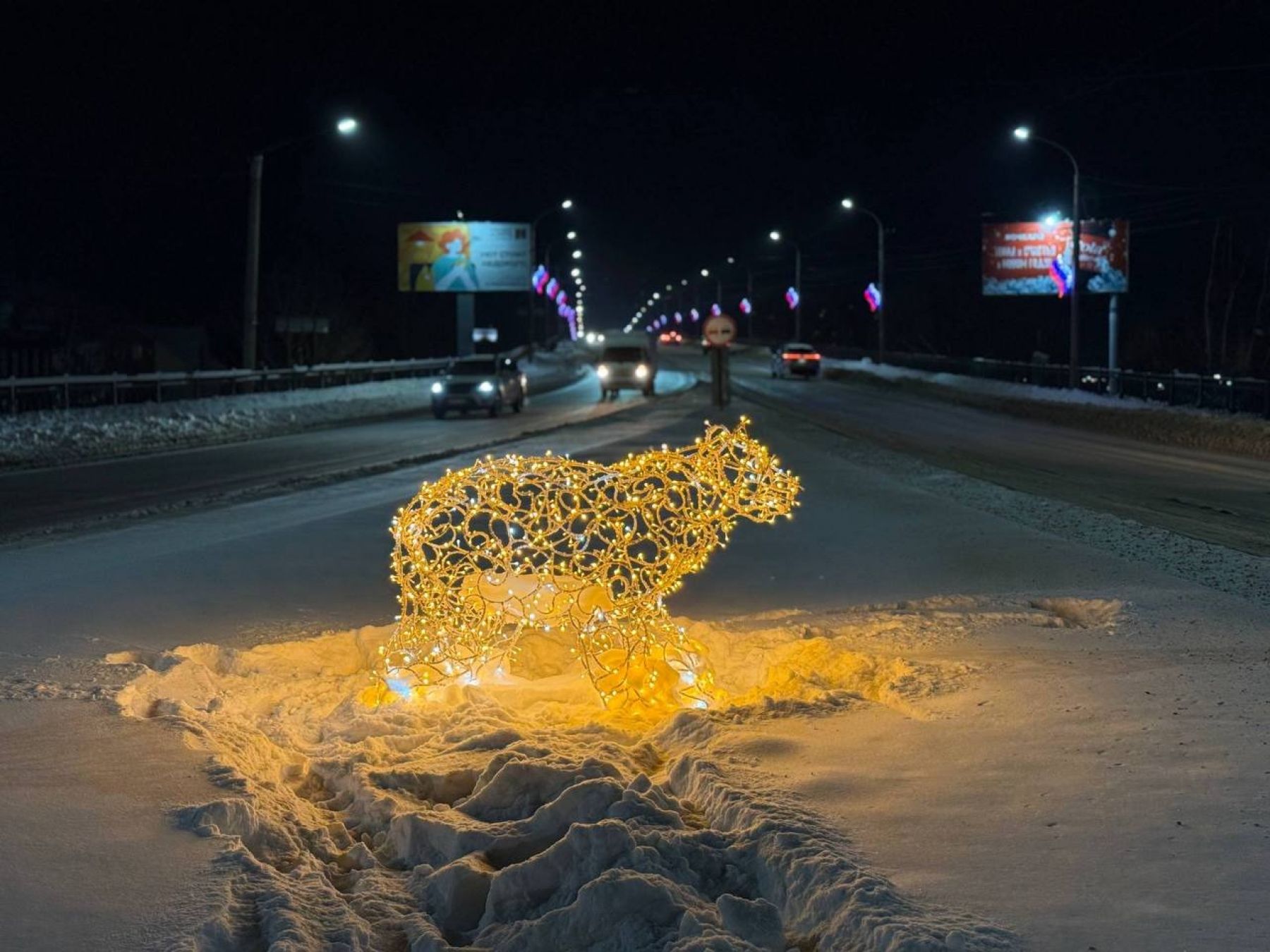 В Бийске установили новые световые арт-объекты