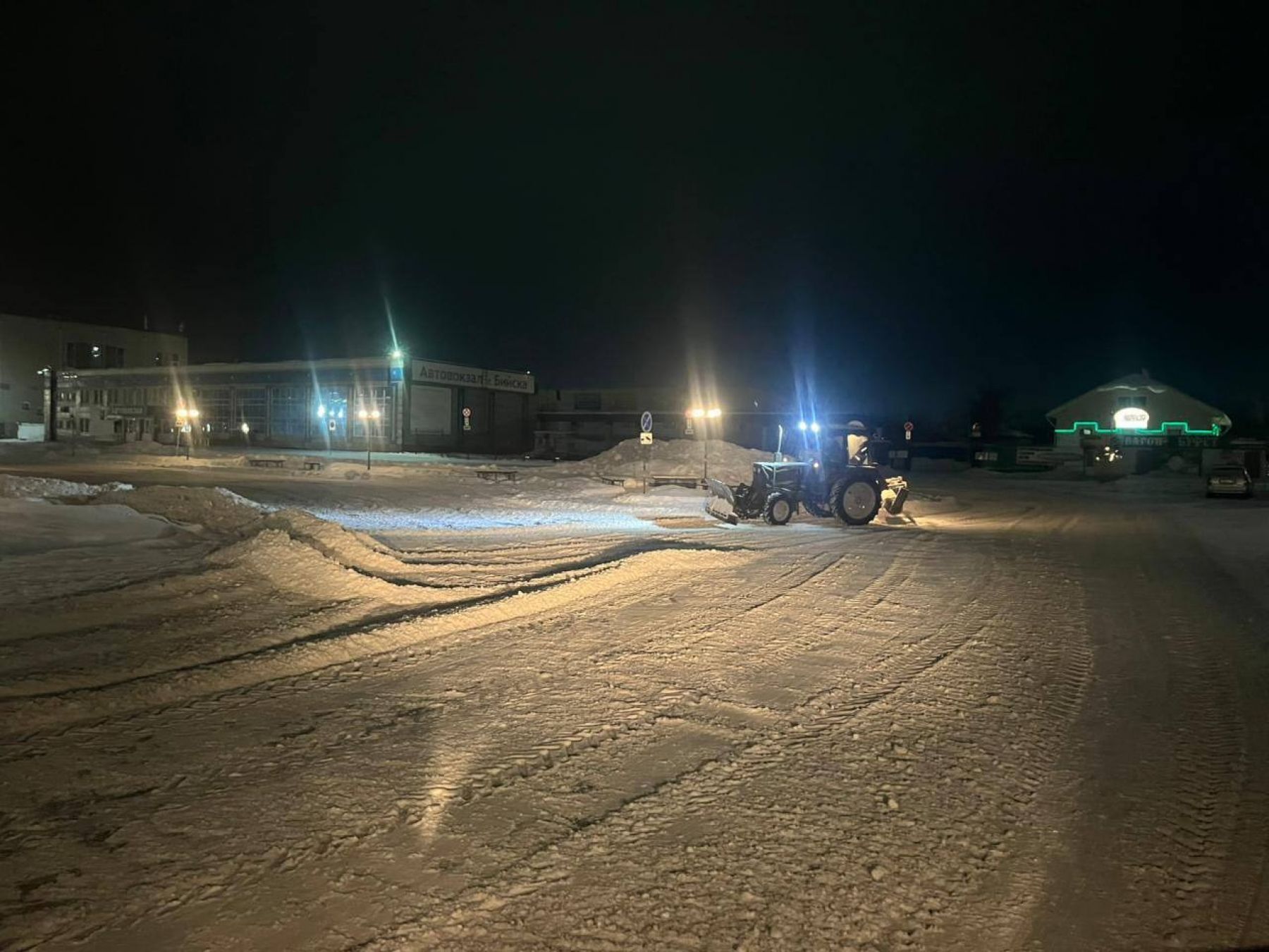 Плановые работы по содержанию улиц Бийска 