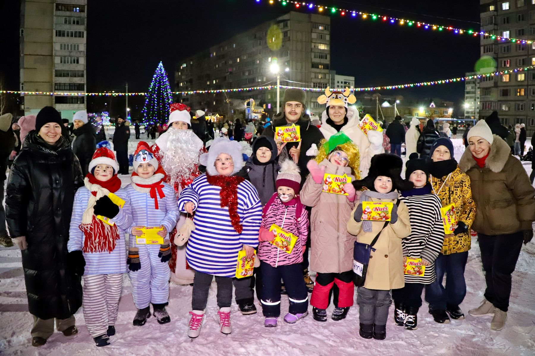 Открытие катка у школы №1. 