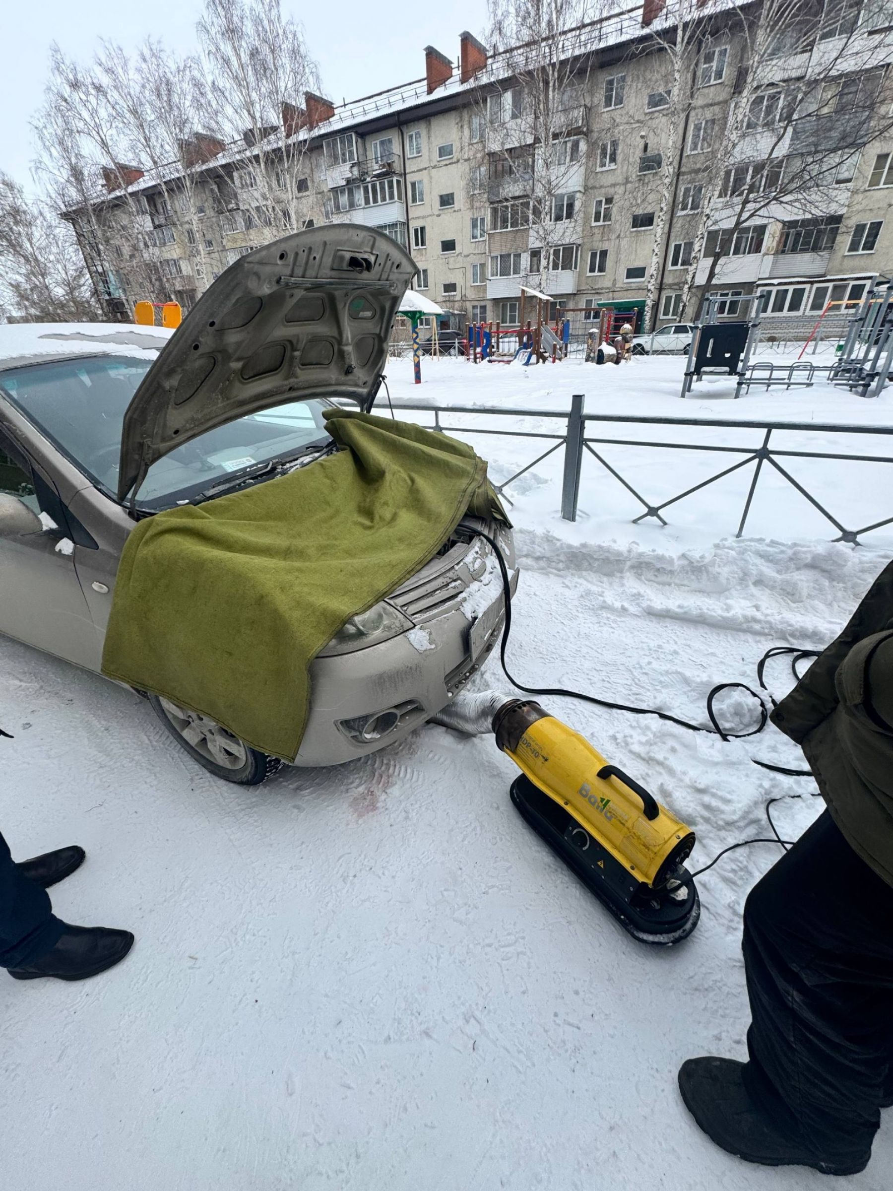 Отогрев автомобилей