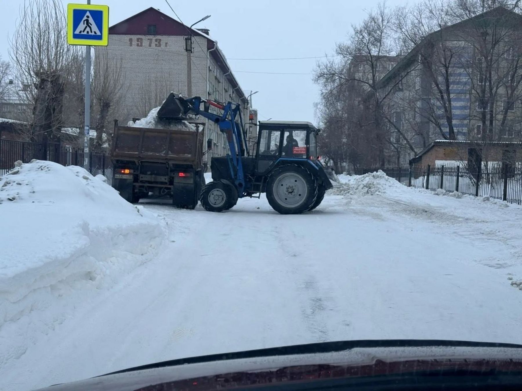 Работа коммунальных служб в Бийске 