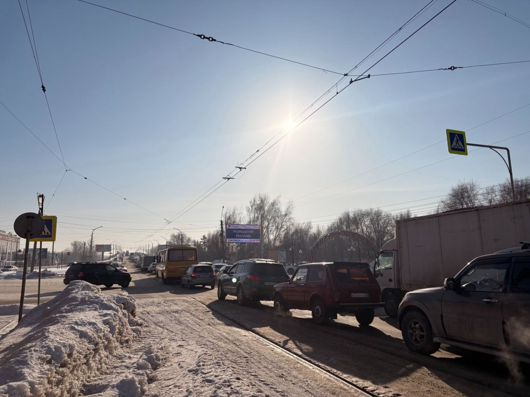 Выезд на коммунальный мост.