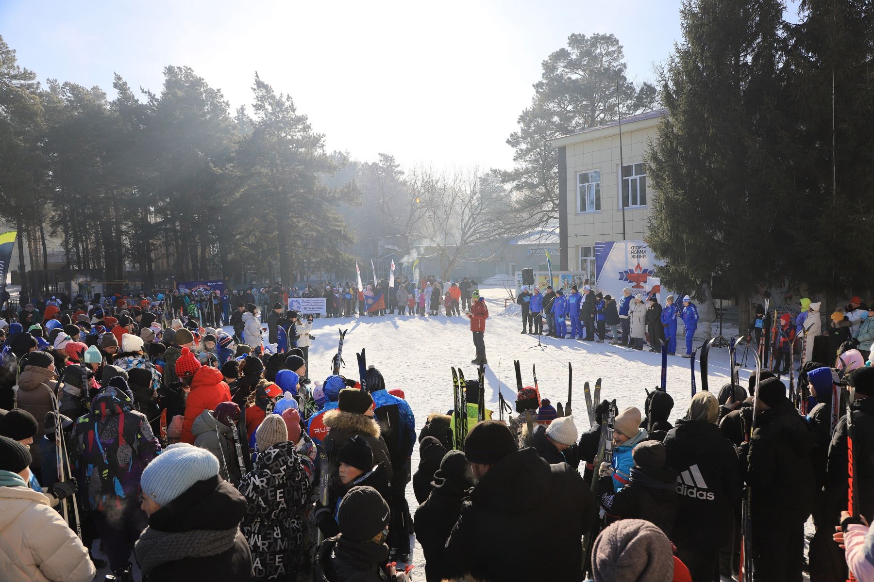 Лыжная гонка проходила в заречной части города на территории спортивной школы №1
