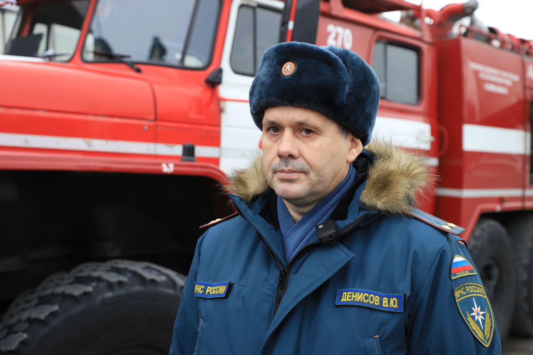 Владимир Денисов, заместитель начальника Второго пожарно-спасательного отряда, подполковник внутренней службы