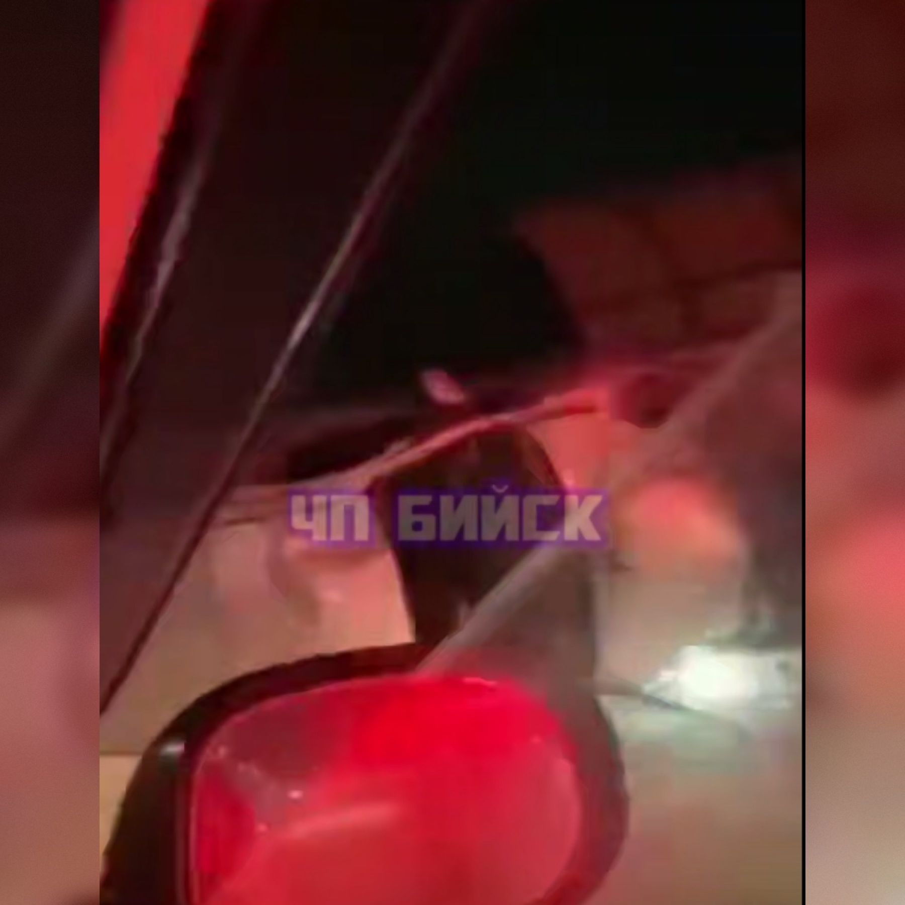 В Бийске повредили остановочный павильон на ул. Трофимова