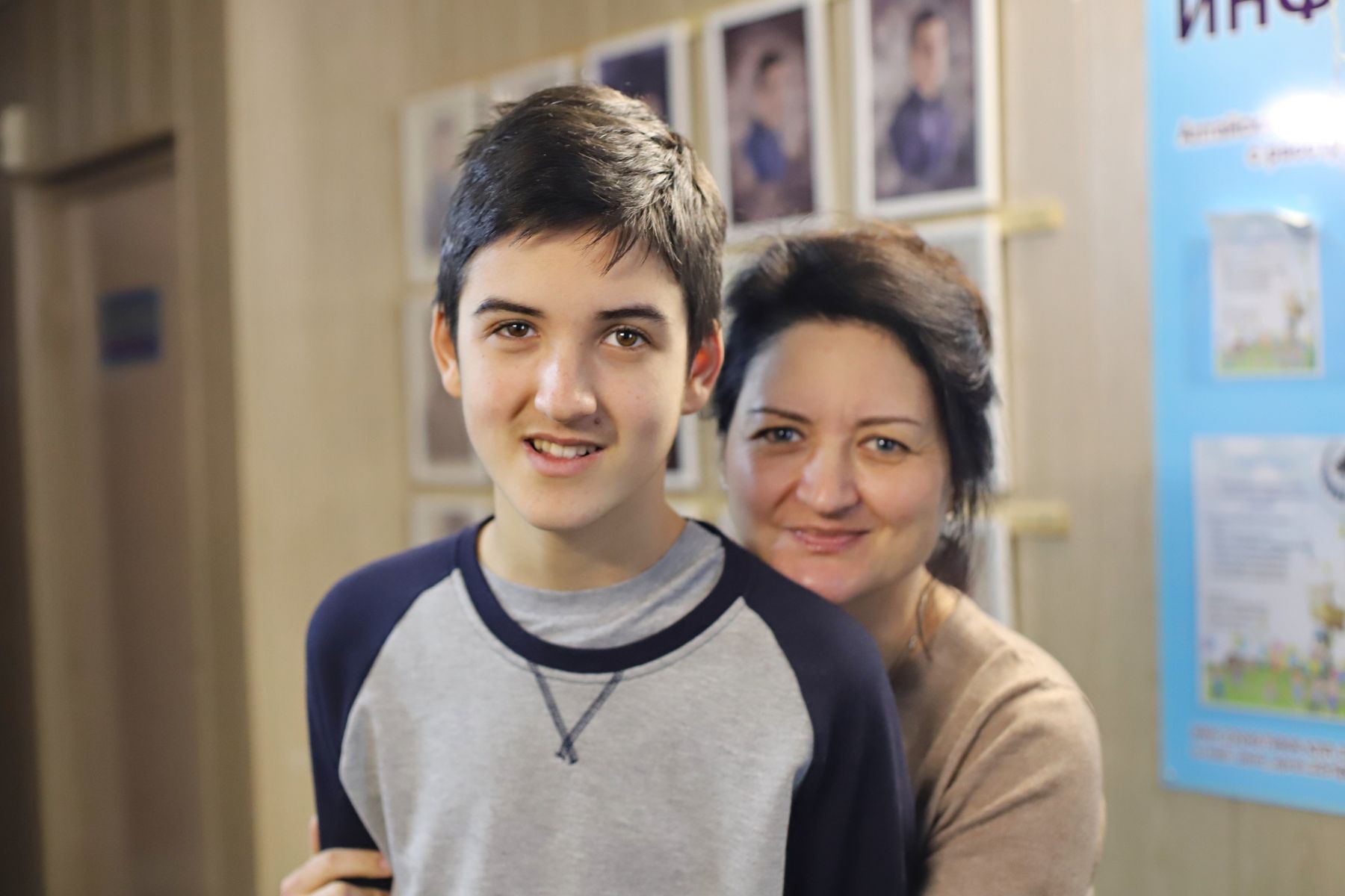 Марина Шоткарина с сыном Степаном