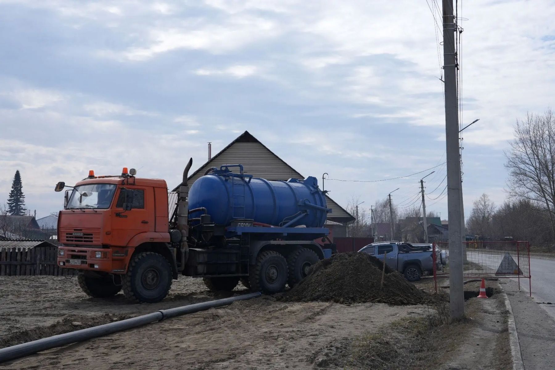 Работы по обустройству системы ливневой канализации