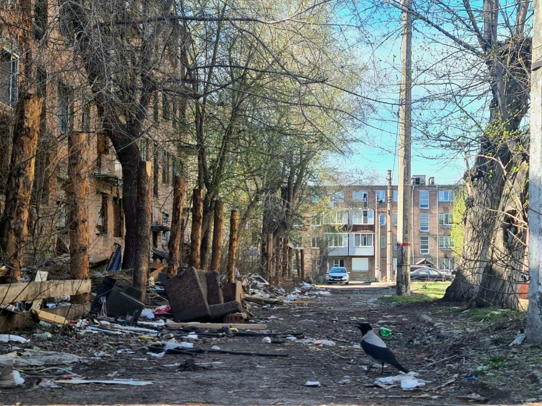 Разина, 86. Заброшка. Аварийное здание