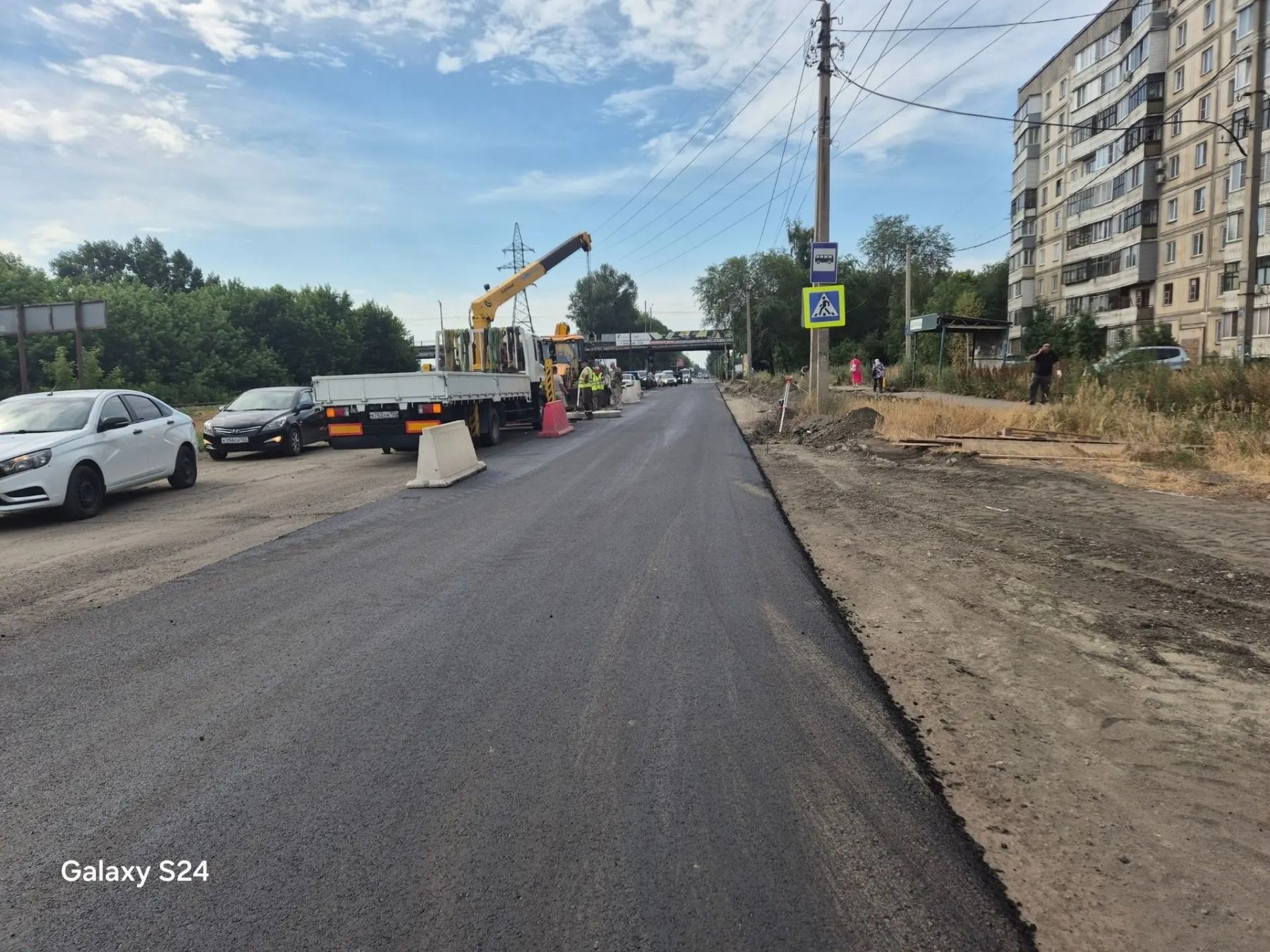 Ремонт на ул. Трофимова в Бийске 