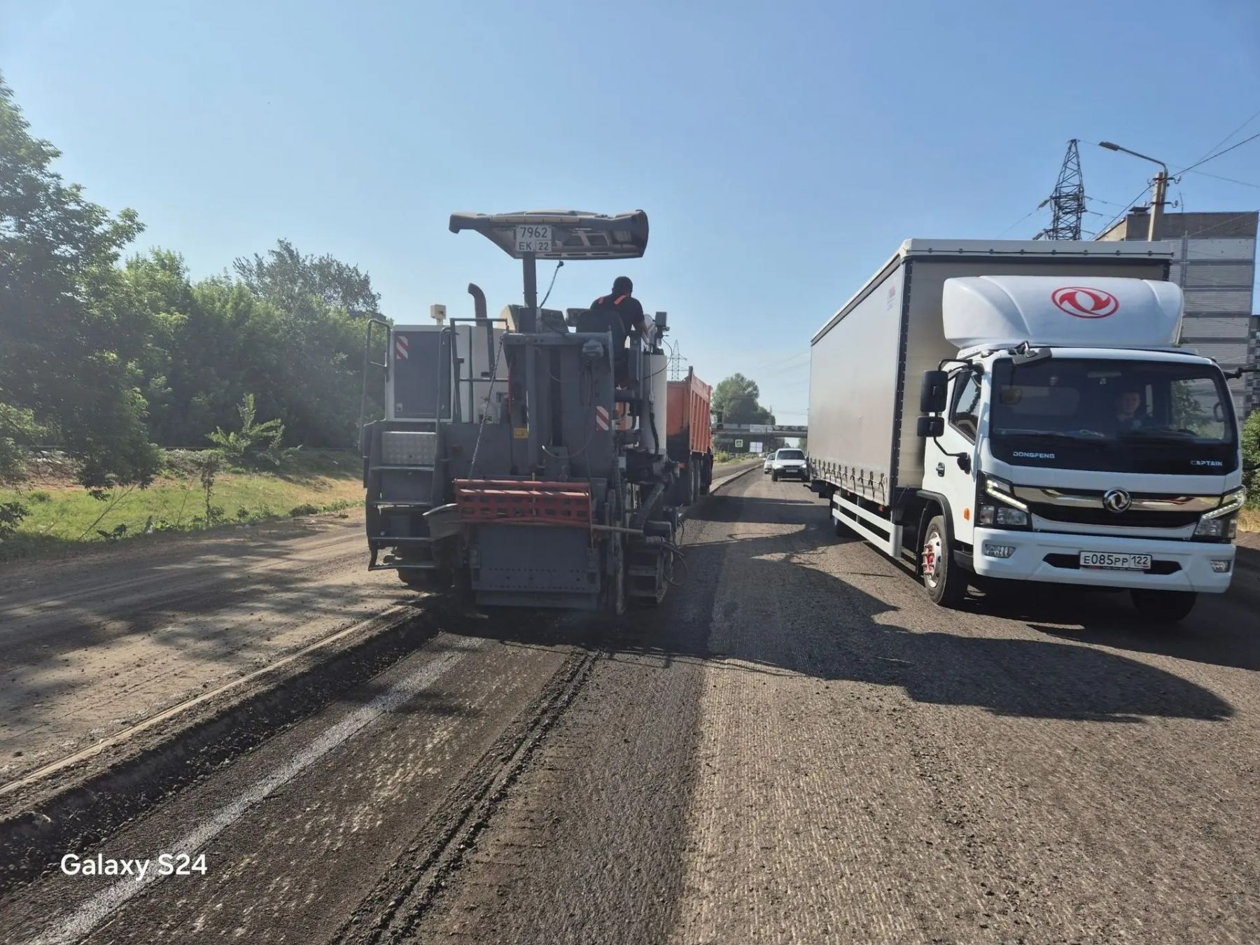 Ремонт на ул. Трофимова в Бийске 