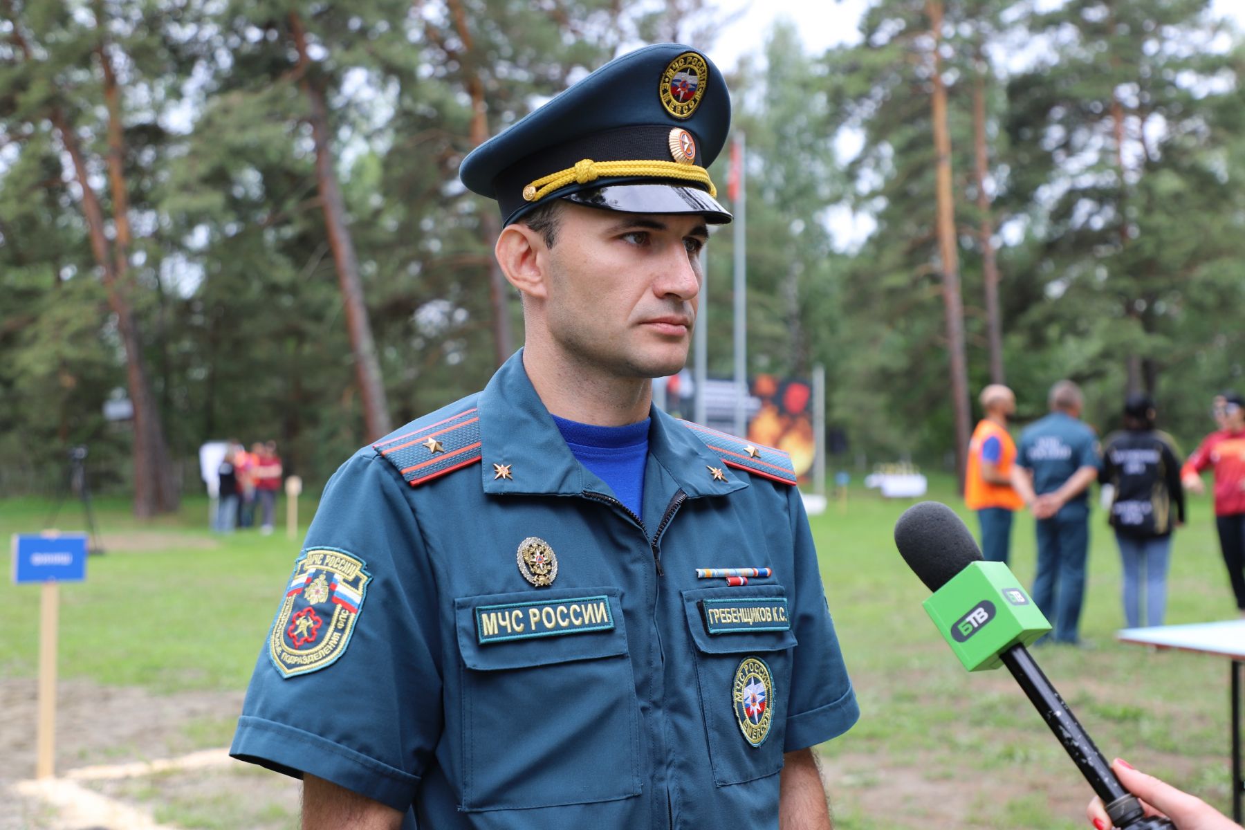 Заместитель начальника отдела профилактики пожаров специального управления ППС № 6 МЧС России Кирилл Гребенщиков