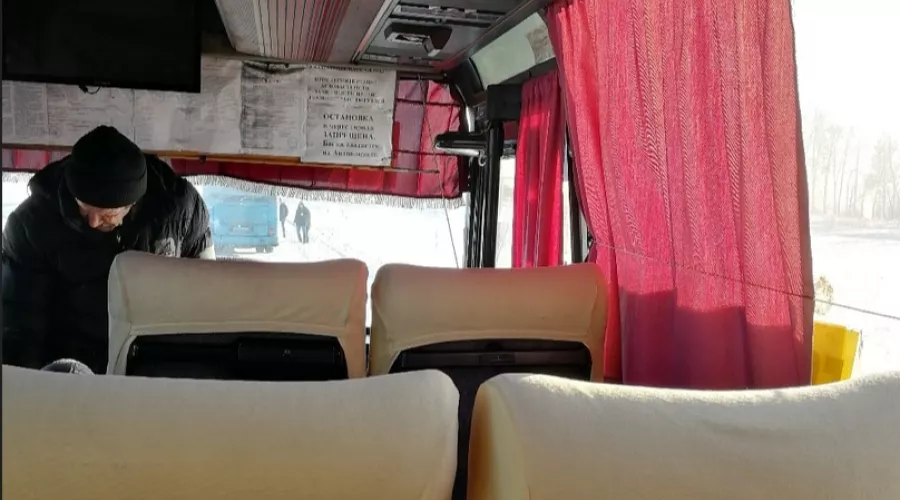 Пункт назначения: автобус, следовавший в Бийск, сломался из-за морозов