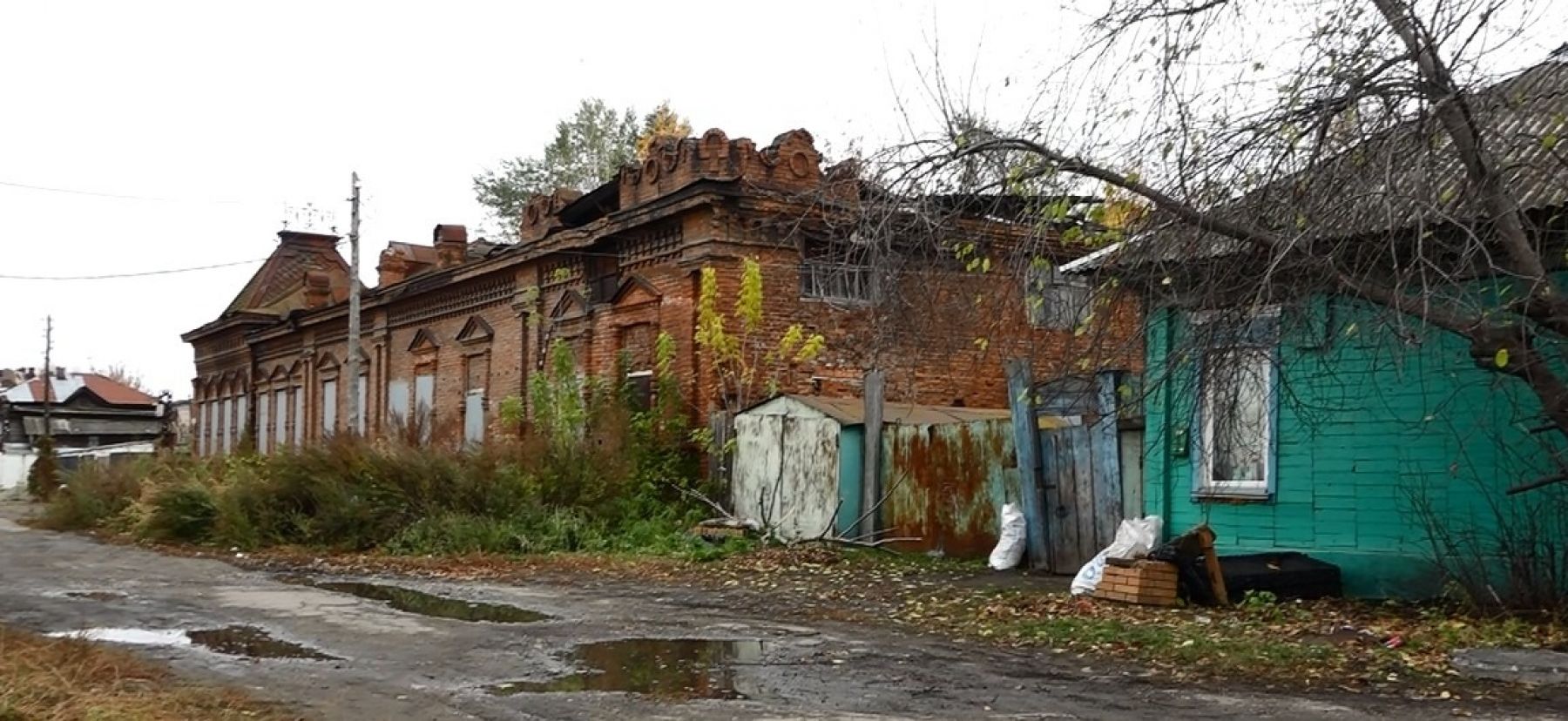 В Бийске рухнул купол исторического особняка Кричевцева