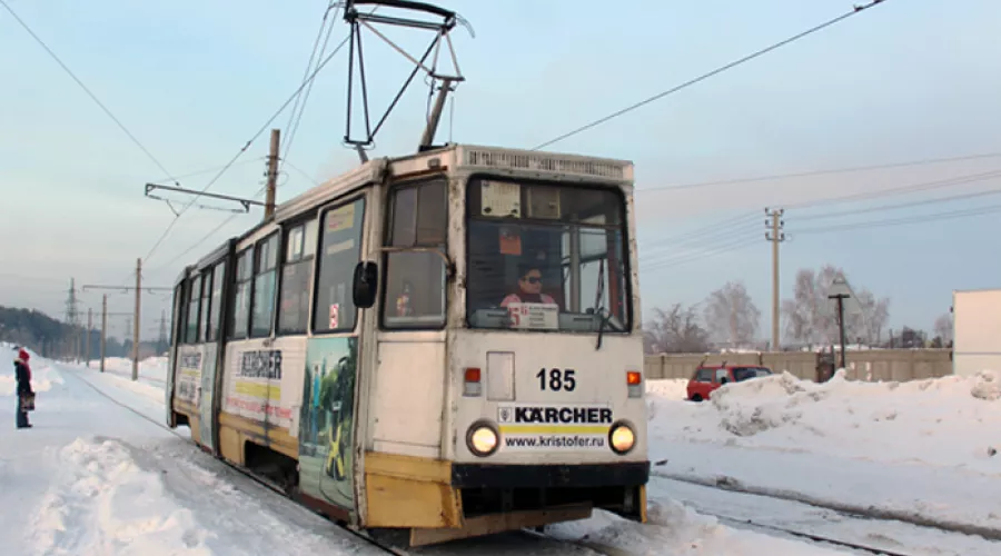 Движение трамваев ограничат 24 января в заречной части Бийска 