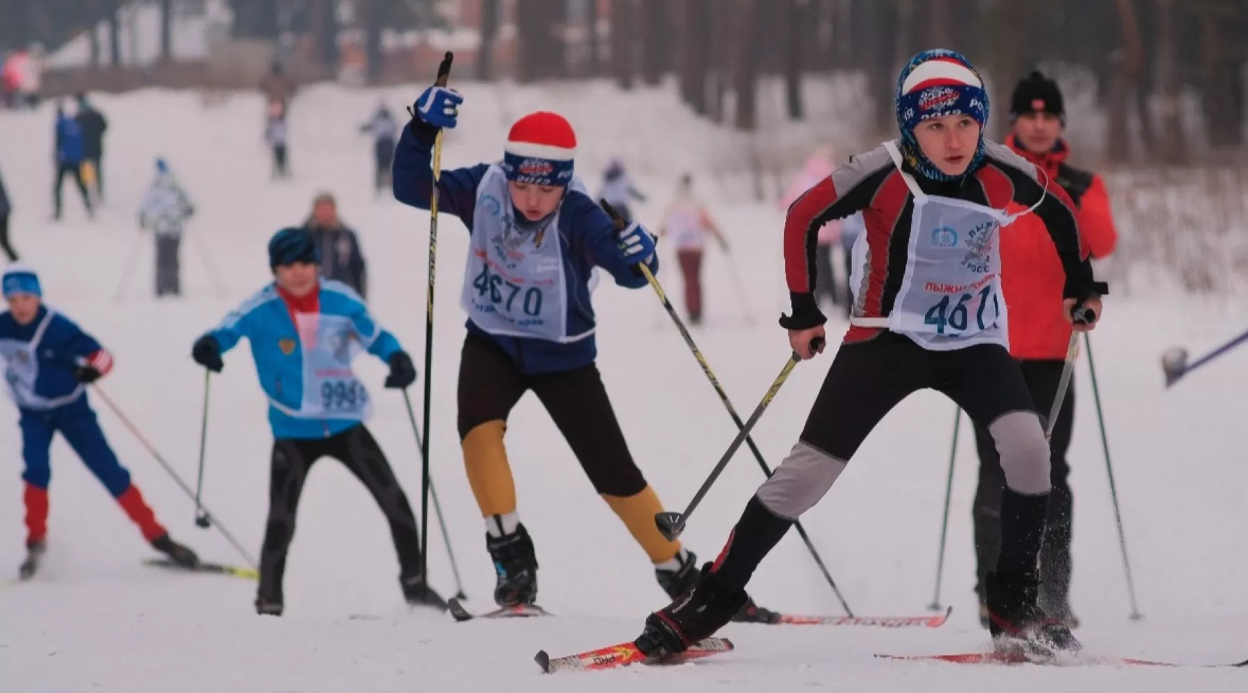 Бийск принял участие в массовой гонке «Лыжня России» 