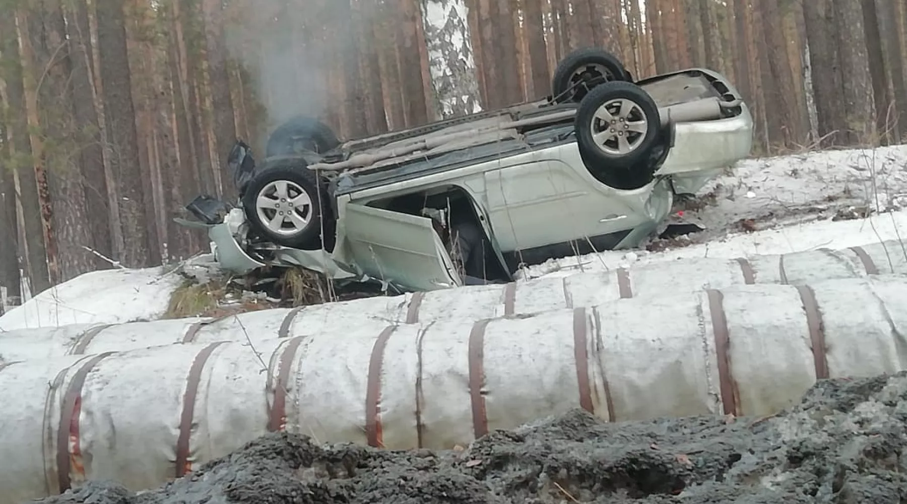 Взлетел на 4 метра: ДТП на дороге в Сорокино 