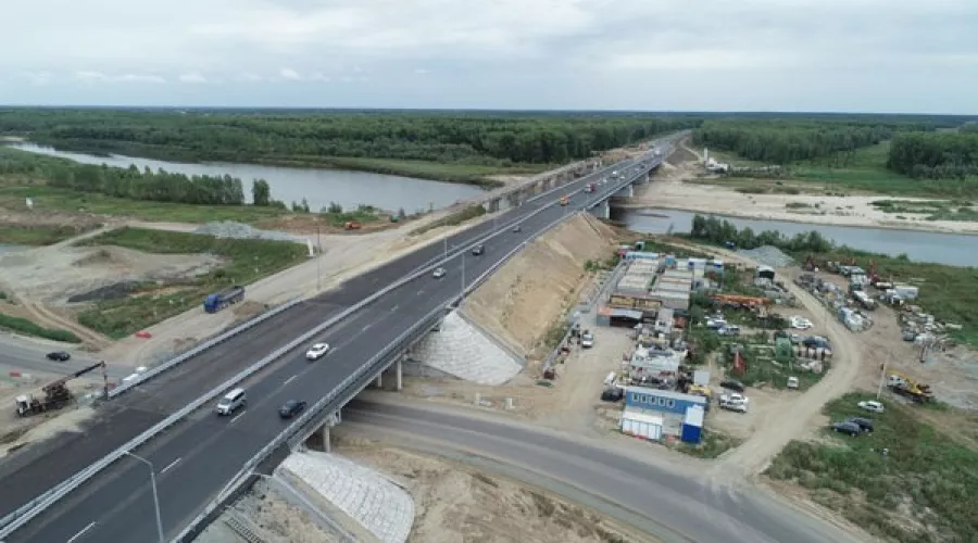 На Чуйском тракте началось движение по новому мосту через Чумыш 