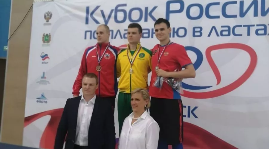 Бийчанин Яков Стрюков завоевал две бронзы на Кубке России по плаванию в ластах
