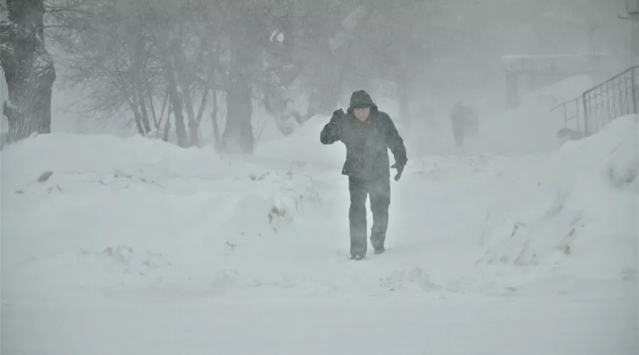 Снежная и ветреная погода сохранится 10 марта в Алтайском крае