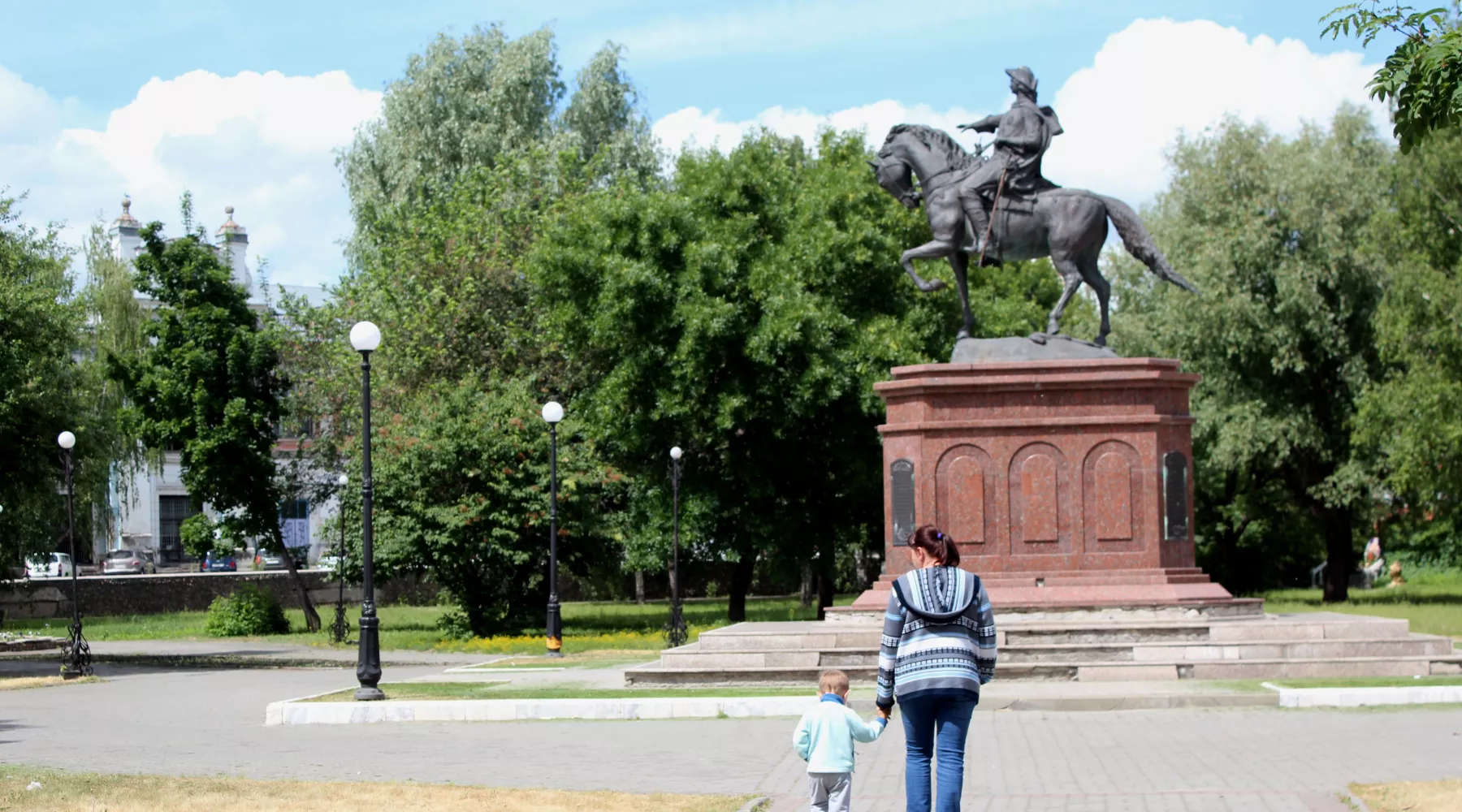 Старый центр Бийска. Парк Гаркавого.