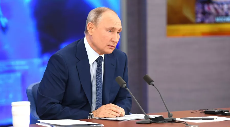 Пресс-конференция Владимира Путина в декабре 2020 года