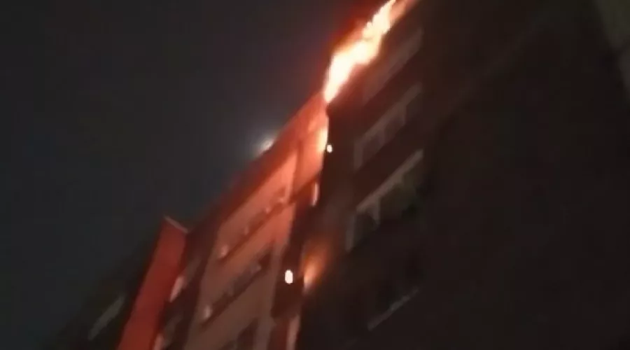 Елочка гори: в новогоднюю ночь в Бийске случился пожар в многоэтажке