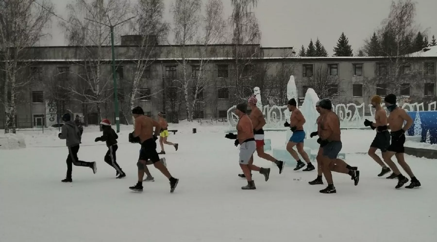 Новогодний забег в Бийске