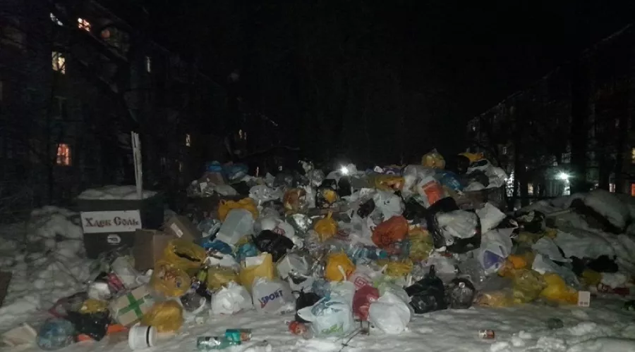 В Бийске из-за нечищеных проездов несколько суток не вывозят мусор у домов