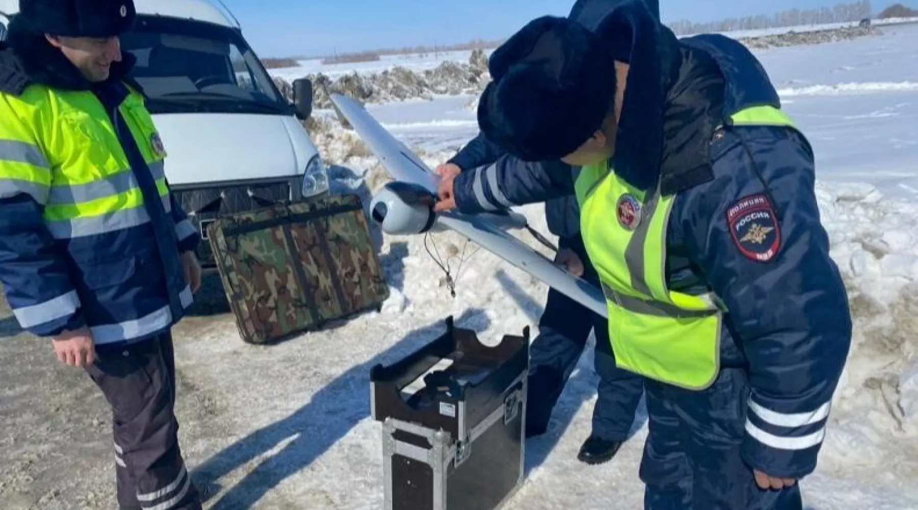 На трассах Алтайского края за порядком следят беспилотники  